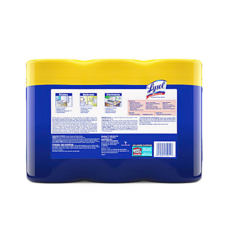 Lingette désinfectante Lysol Citron - Caisse 6 x 80 feuilles - ABC  Distribution