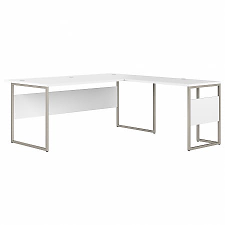 Bush l on sale shaped desk white