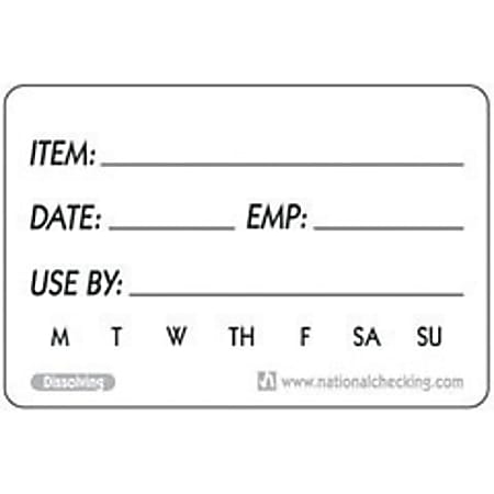 Food Rotation Labels Carton Of 250 - Office Depot