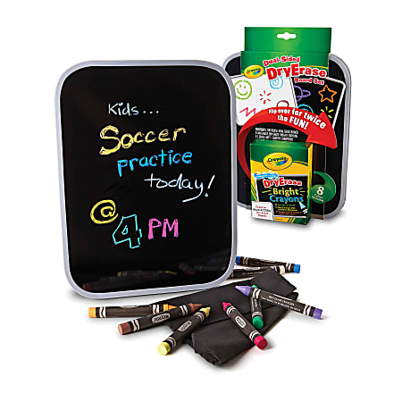 Crayola® Dual-Sided Dry-Erase Board With Dry-Erase Crayons