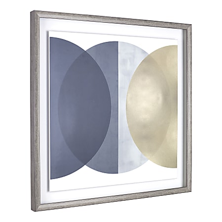 Lorell® Circle Design Framed Abstract Art, 29-1/4" x