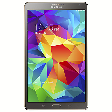 Samsung Galaxy Tab® S Tablet, 8.4" Screen, 3GB Memory, 16GB Storage, Android 4.4 KitKat, Titanium Bronze