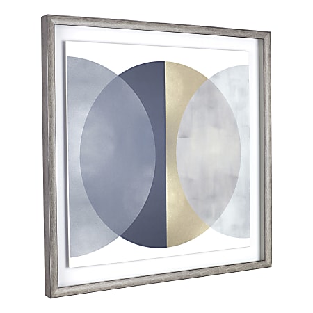 Lorell® Circle Design Framed Abstract Art, 29-1/4" x 29-1/4", Design II
