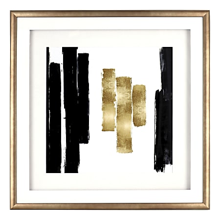 Lorell® Blocks Design Framed Abstract Artwork, 29-1/2" x