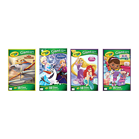 Crayola® Giant Coloring Book, Disney® Assorted Titles, 13 1/2" x 19 1/2", Pad Of 20 Pages