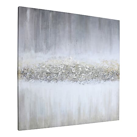 Lorell® Raining Sky Design Abstract Canvas Wall Art, 40" x 40"