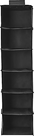 DormCo TUSK Storage Hanging Sweater Shelves, 46”H x 12”W x 12”D, Black