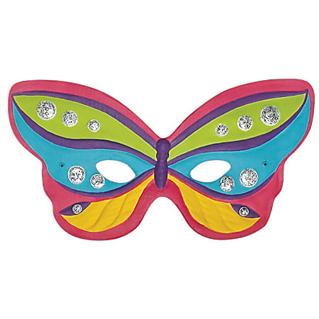 Creativity Street Paperboard Masks White Pack Of 24 Masks Office