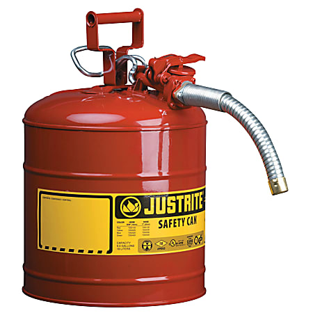 Type II AccuFlow Safety Cans, Flammables, 2.5 gal,