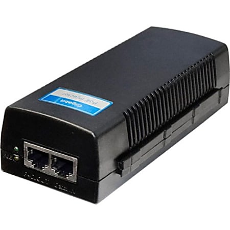 Premiertek Gigabit PoE Plus Power Injector - 120 V AC, 230 V AC Input - 48 V DC, 650 mA Output - 10/100/1000Base-T Input Port(s) - 10/100/1000Base-T Output Port(s) - 30 W