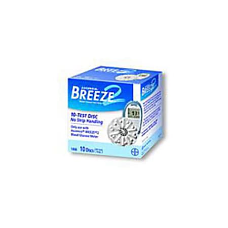 Bayer Breeze®2 Blood Glucose Test Strips, Box Of 100