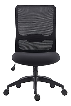High back discount armless office chair