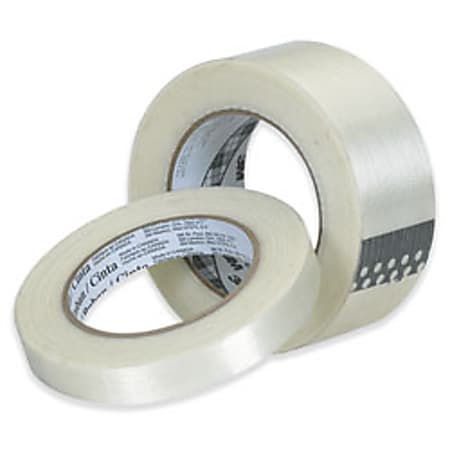 3M® 897 Strapping Tape, 1" x 60 Yd., Clear, Case Of 36