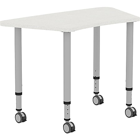 Lorell Attune Height-adjustable Multipurpose Curved Table - For - Table TopTrapezoid Top - Adjustable Height - 26.62 Lorell Attune Height-adjustable Multipurpose Curved Table - For - Table TopTrapezoid Top - Adjustable Height - 26.62