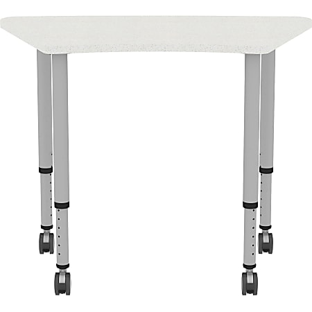 Lorell Attune Height-adjustable Multipurpose Curved Table - For - Table TopTrapezoid Top - Adjustable Height - 26.62 Lorell Attune Height-adjustable Multipurpose Curved Table - For - Table TopTrapezoid Top - Adjustable Height - 26.62