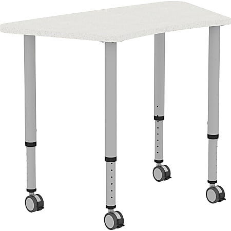 Lorell Attune Height-adjustable Multipurpose Curved Table - For - Table TopTrapezoid Top - Adjustable Height - 26.62 Lorell Attune Height-adjustable Multipurpose Curved Table - For - Table TopTrapezoid Top - Adjustable Height - 26.62