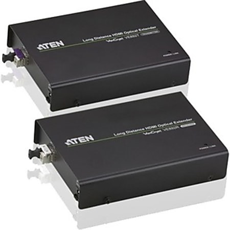 ATEN HDMI Optical Extender-TAA Compliant - 1 Input Device - 1 Output Device - 65616.80 ft Range - 1 x HDMI In - 1 x HDMI Out - Full HD - 1920 x 1080 - Rack-mountable