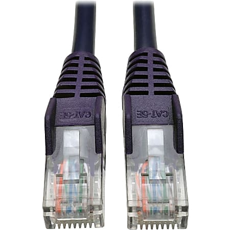 Tripp Lite 25ft Cat5 Cat5e Snagless Molded Patch Cable UTP Purple RJ45 M/M 25'