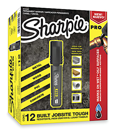 Sharpie® Black Permanent Fine-Tip Markers - Set of 12