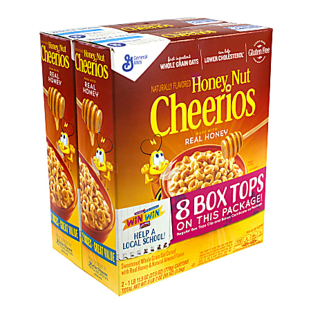 Honey Nut Cheerios 56 Oz Pack Of 2 Boxes - Office Depot