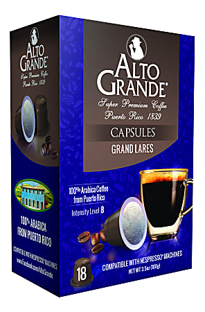 Alto Grande Single-Serve Coffee Pods, Classic Roast, Grand Lares, Carton Of 18