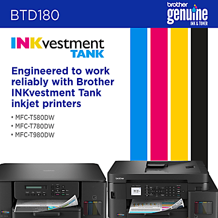 Brother BTD180BK Black High Yield Ink Bottle - Office Depot
