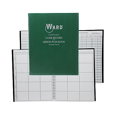 Ward Class Record And Lesson Plan Combo Books, Green, Pack Of 3