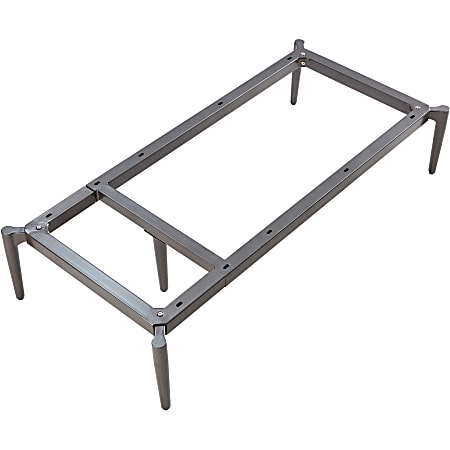 Lorell Contemporary ReceptionCollection Adjustable Metal Base, 9.8"H x 47.9"W x 22.9"D, Material: Metal, Gray