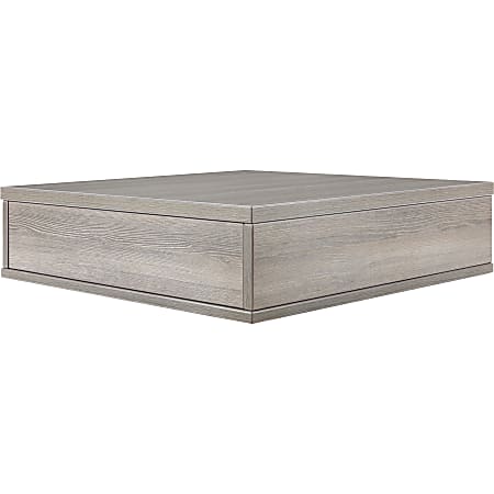 Lorell Contemporary Reception Collection Sectional Tabletop - 25.3" x 25.5"6.6" - Finish: Weathered Charcoal, Laminate