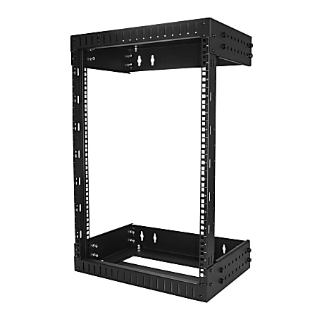 StarTech.com 15U Wallmount Server Rack with Adjustable Rails - Up to 20 Inches Depth - 19" Wide - Mount your server or networking equipment to the wall, using this adjustable 15U open frame rack - Easy installation