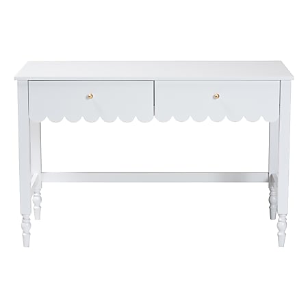 Baxton Studio 47 W Roni Modern Cottage Style Writing Desk With Drawers ...