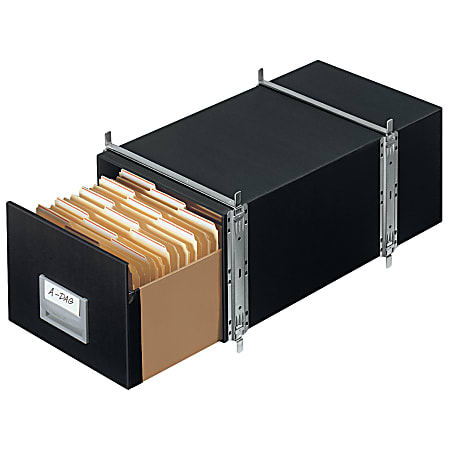Bankers Box® Staxonsteel® Storage Drawer, Legal Size, 24" x 15" x 10 1/2", 60% Recycled, Black