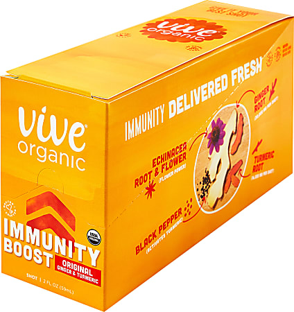 Vive Organic Immunity Boost Shots, 2 Oz, Pack Of 12 Shots
