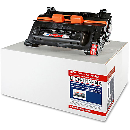 MicroMICR Remanufactured Black Toner Cartridge Replacement For HP 64A, CC364A, THN-64A