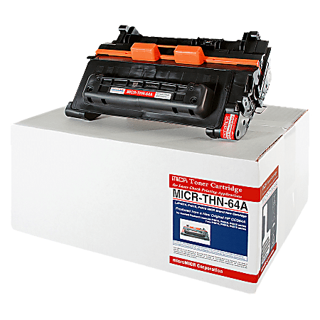 MicroMICR Remanufactured MICR Black Toner Cartridge Replacement For HP 64A, CC364A, THN-64A