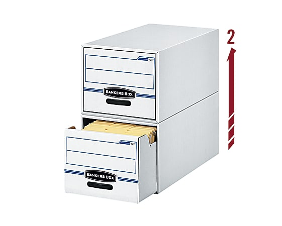 Bankers Box® Stor/Drawer® File, 23 1/4" x 15 1/2" x 10 3/8", Legal Size, 60% Recycled, Blue/White
