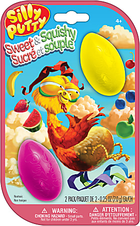 Crayola Silly Putty Sweet &amp; Squishy Variety Pack, 2 Ct, Fidget Toys for Kids, Sensory Putty, Gifts for Kids 4, 5, 6, 7