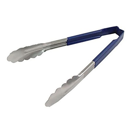 Vollrath 9" Tongs With Antimicrobial Protection, Blue