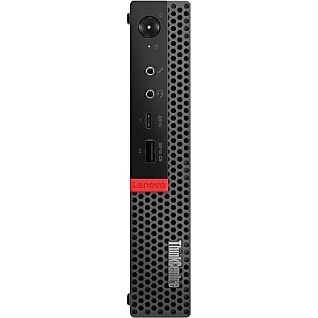 Lenovo ThinkCentre M920q 10T1S01700 Desktop Computer - Intel Core i5 9th Gen i5-9600T 2.30 GHz - 8 GB RAM DDR4 SDRAM - 128 GB SSD - Tiny - Black - Windows 10 IoT Enterprise 64-bit - Intel - IEEE 802.11ac - 135 W
