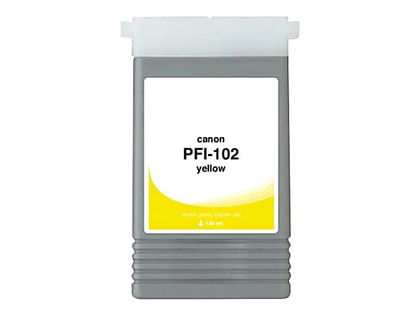 Clover Imaging Group Wide Format - 130 ml - yellow - compatible - box - ink cartridge (alternative for: Canon PFI-102Y) -  - WCPFI102Y