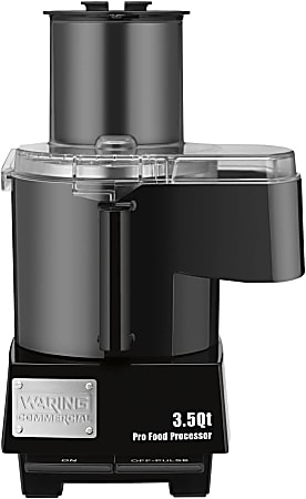 Waring Food Processor, With Continuous Feed, 3.5-Quart, Black