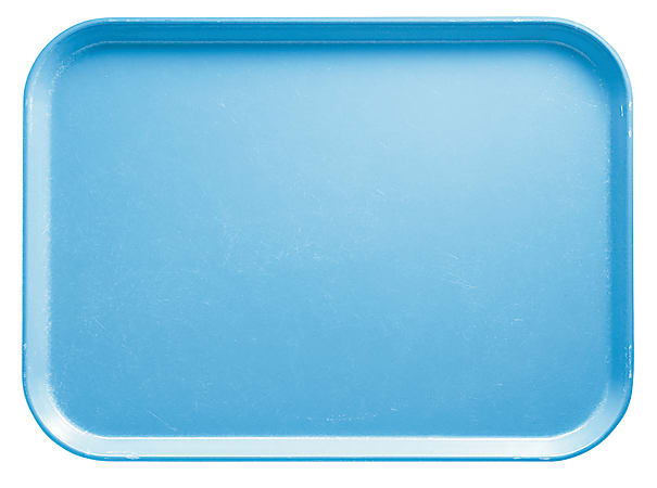 Cambro Camtray Rectangular Serving Trays, 15" x 20-1/4", Robin Blue, Pack Of 12 Trays