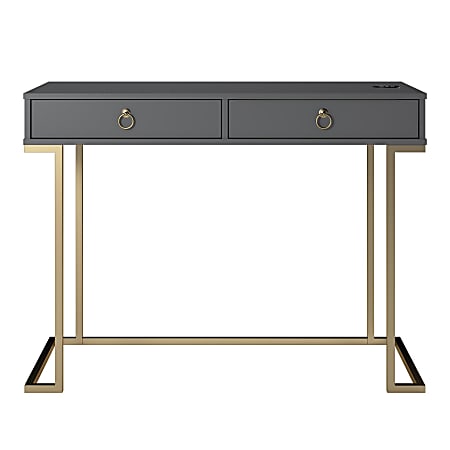 Ameriwood™ Home Serenity 42"W Writing Desk, Graphite Gray