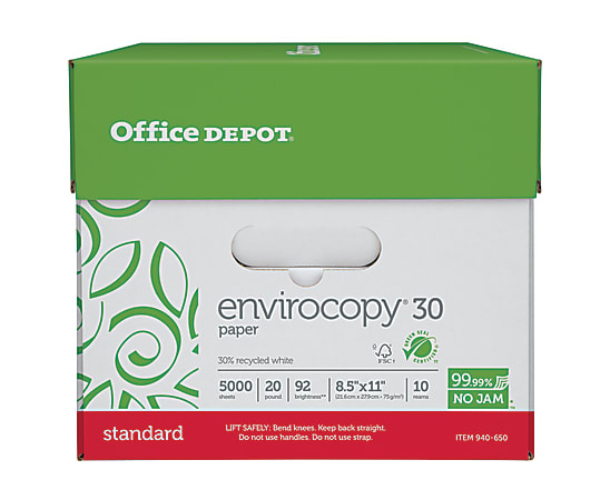 Office Depot EnviroCopy 30 Paper 5000 Sheets - Office Depot