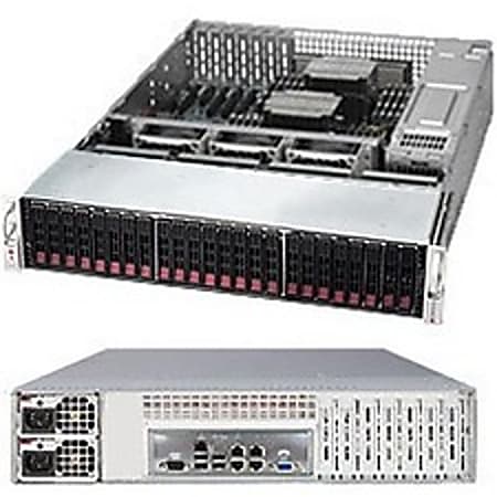 Supermicro SuperServer 2028R-E1CR24H Barebone System - 2U Rack-mountable - Intel C612 Chipset - Socket LGA 2011-v3 - 2 x Processor Support - Black - 1 TB DDR4 SDRAM DDR4-2133/PC4-17000 Maximum RAM Support - Serial ATA/600, 12Gb/s SAS RAID Supported