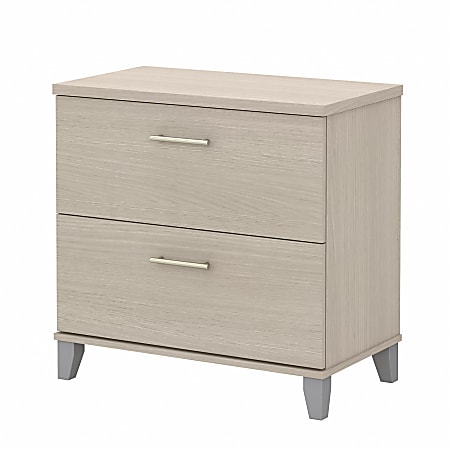 Bush® Furniture Somerset 2-Drawer Lateral File Cabinet, Sand Oak, Standard Delivery