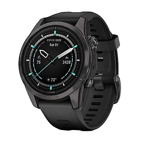 Garmin epix Pro (Gen 2) Sapphire Edition Smartwatch with 42 mm Case, Carbon Gray/Black Garmin epix Pro (Gen 2) Sapphire Edition Smartwatch with 42 mm Case, Carbon Gray/Black
