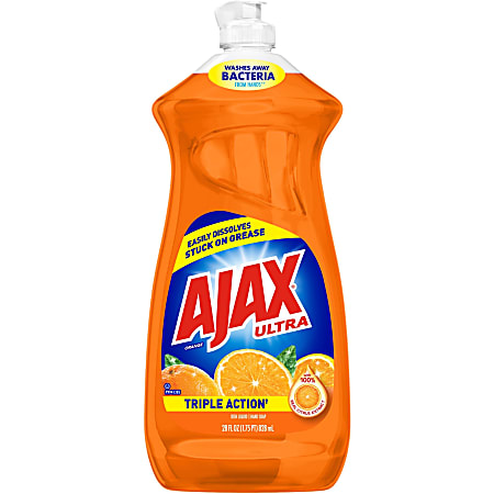 Ajax® Liquid Dishwashing Detergent, Orange Scent, 28 Oz Bottle