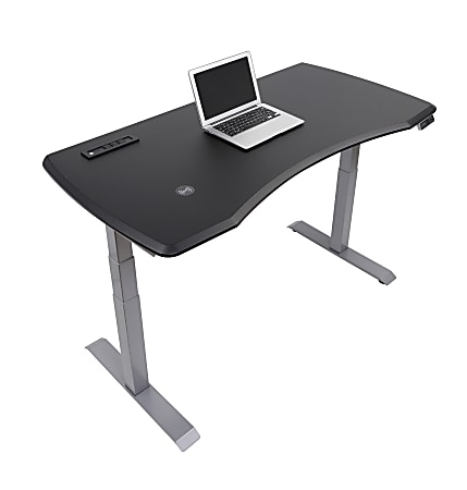 FlexiSpot E7 Electric 60 W Height Adjustable Standing Desk BambooSilver -  Office Depot