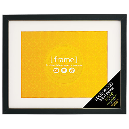 Victory Solid Wood Frame, 11" x 14", Black